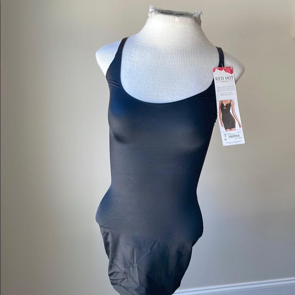 Black Shapewear Bodysuit with Spaghetti Straps